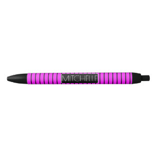 Stylo Noir PBP1 à rayures personnalisées