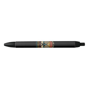Stylo Noir Peace Love & Rock & Roll Guitare Player Guitariste