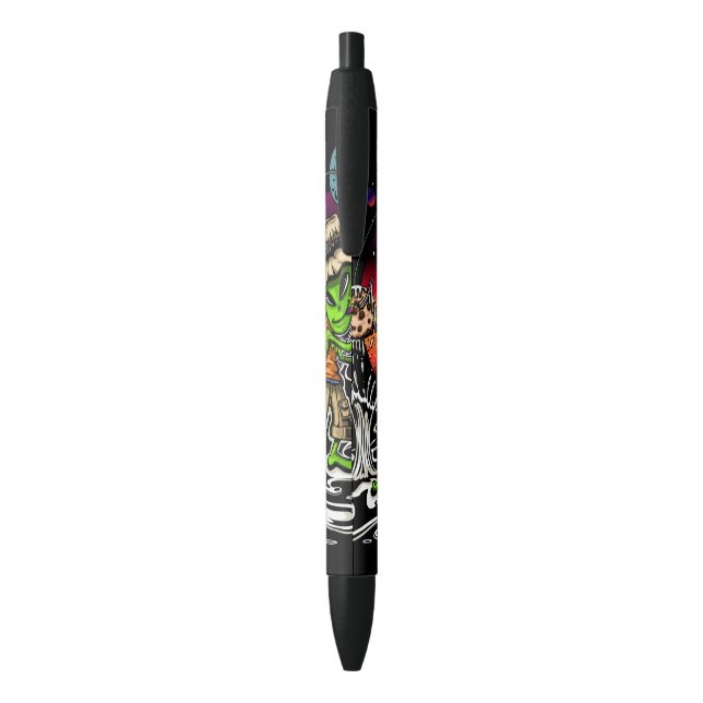 Stylo Noir Pêcheur de l'espace (Dos (Vertical))