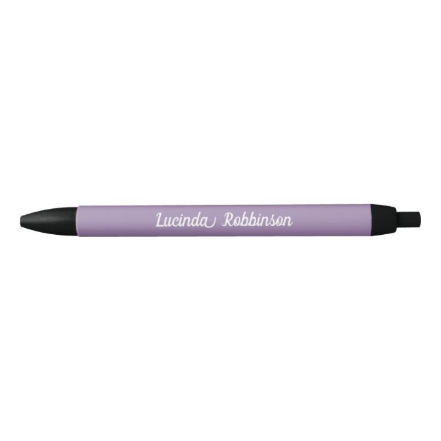 Stylo Noir Peigne | Couleur solide violet 2 personnel (Devant)