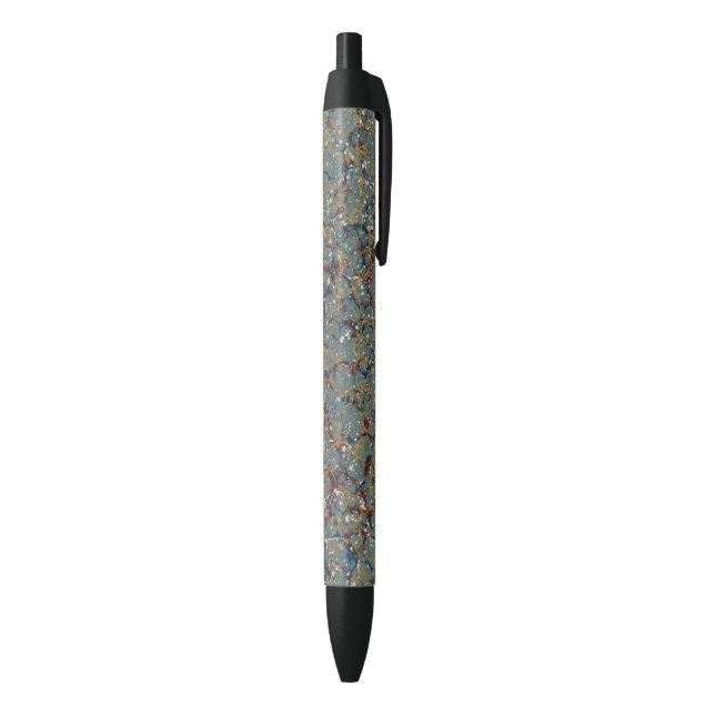 Stylo Noir Peinture Abstraite Marbrée (Bas (Vertical))
