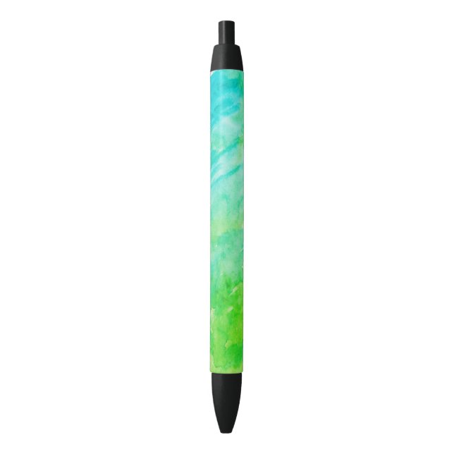 Stylo Noir Peinture aquarelle de teinture de lacets (devant Vertical)