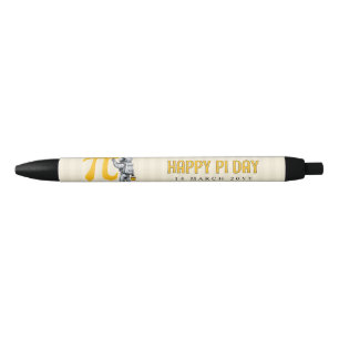 Stylo Noir Peinture personnalisée d'astronaute cool Symbole P