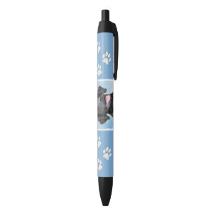 Stylo Noir Peinture Retriever recouverte de boue - Art Chien 