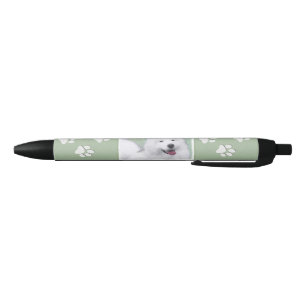 Stylo Noir Peinture Samoyed - Cute Original Chien Art
