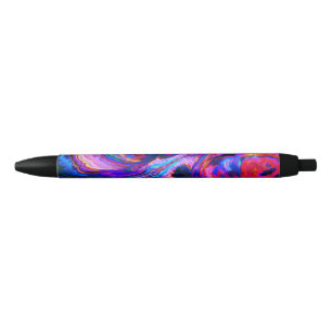 Stylo Noir Peintures à teintes pourpres modernes
