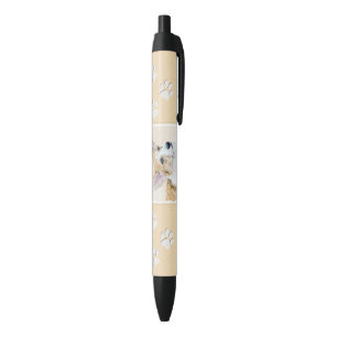 Stylo Noir Pembroke Welsh Corgi Peinture - Chien d'art origin