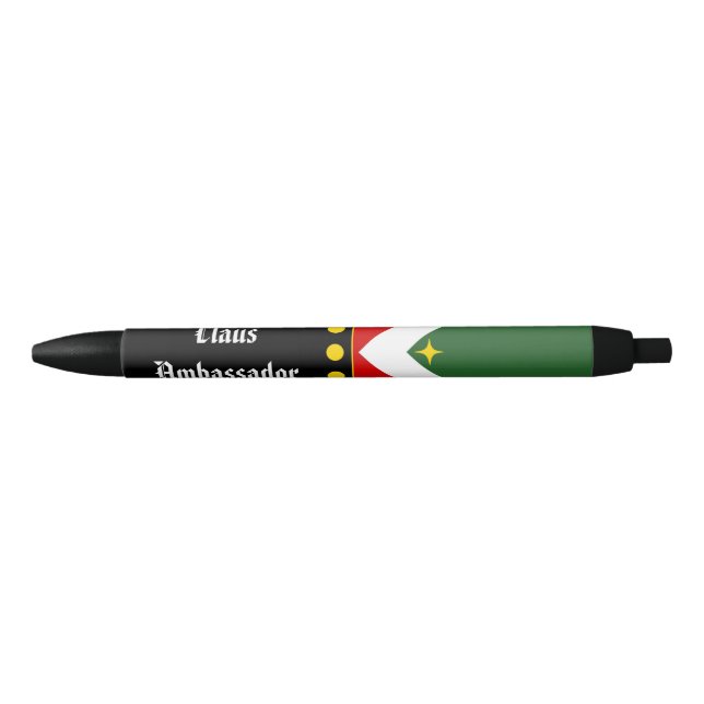 Stylo Noir Pen - Claus Ambassadeur Crest (Devant)