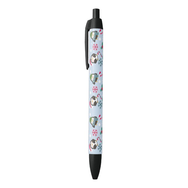 Stylo Noir Penguin de Christmas (Haut (Vertical))