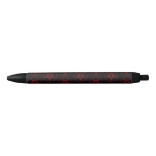 Stylo Noir Pentagram Red Devil