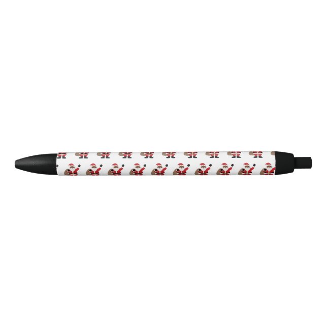 Stylo Noir Père Noël noir africain (Devant)