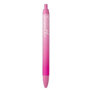 Stylo Noir Personalized Light and Hot Pink Ombre