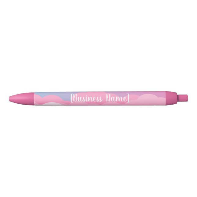 Stylo Noir Personalized Pastel Cloud Pen | Add Your Business  (Devant)