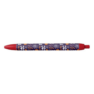 Stylo Noir Personnages amusants et effrayants d'Halloween