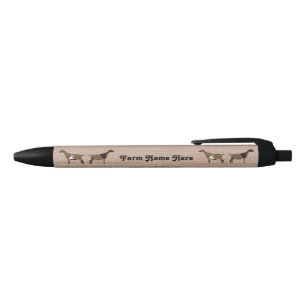 Stylo Noir Personnalisation du troupeau de chèvres laitière