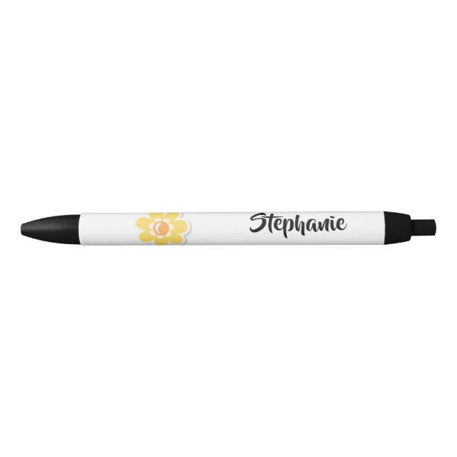 Stylo Noir Personnalisé (Devant)