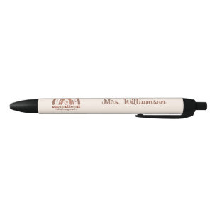 Stylo Noir Personnalisé Boho Arc-en-ciel OT ergothérapie