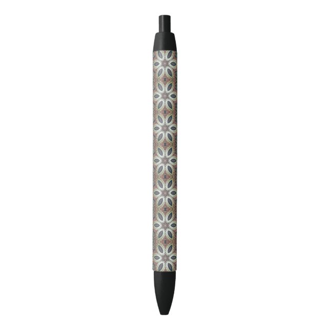 Stylo Noir Pétales Célestes de l'Infini  (devant Vertical)