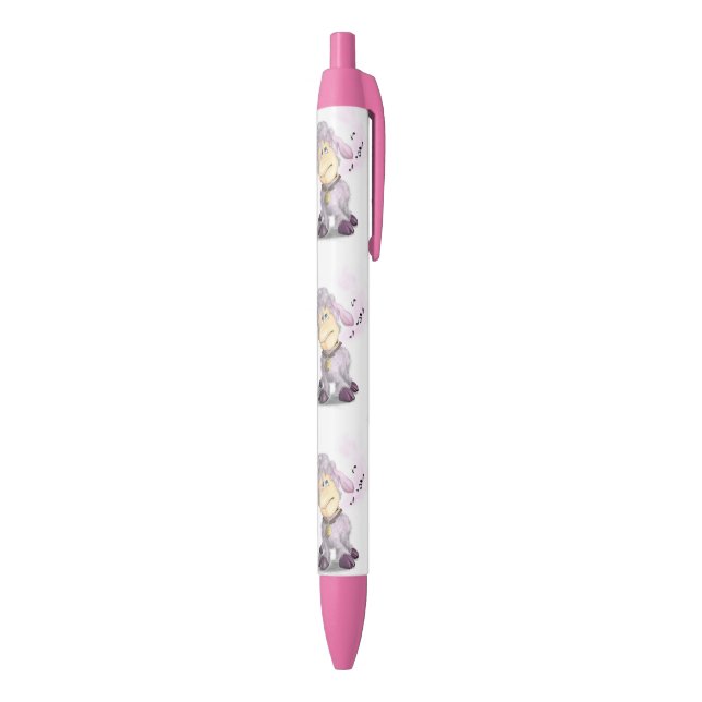 Stylo Noir Petit agneau avec Bell Pen cadeau (Bas (Vertical))