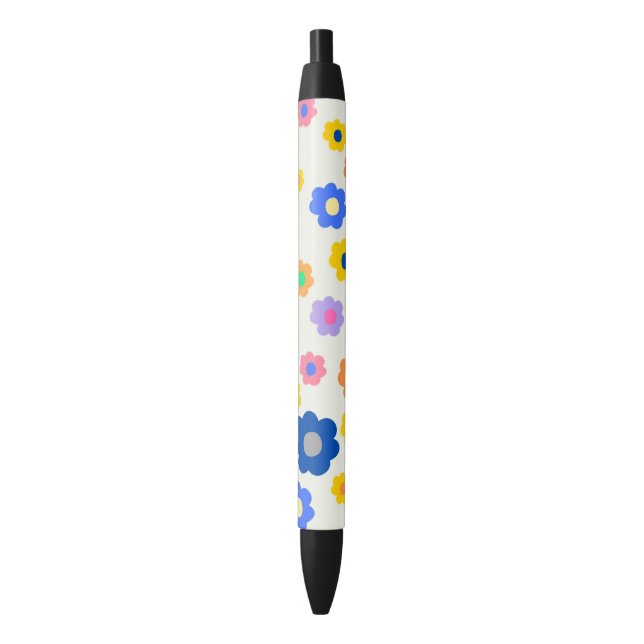 Stylo Noir Petit Motif indépendant coloré Y2K (devant Vertical)