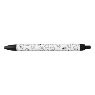 Stylo Noir Petite folie de silhouette de lama