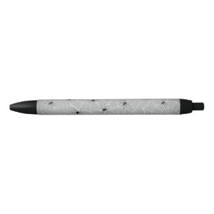 Stylo Noir Petites araignées sur Webs