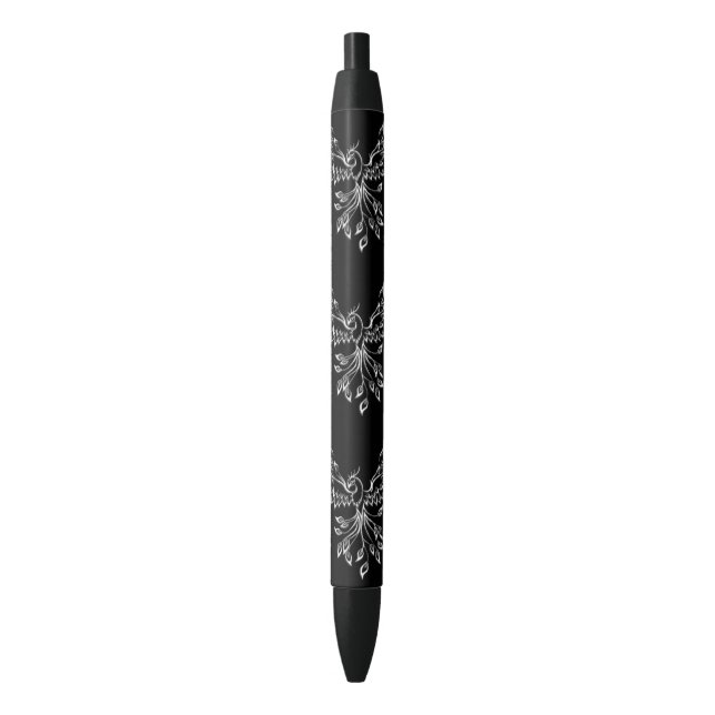 Stylo Noir Phoenix se lève sur le noir (devant Vertical)