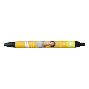 Stylo Noir Photo de la meilleure enseignante Daisy jaune oran