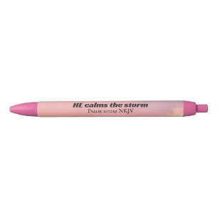 Stylo Noir Photo de Pink Sky Il calme la verse de la Bible te
