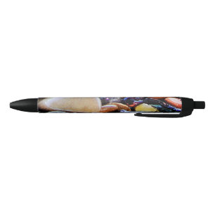 Stylo Noir Pierres colorées