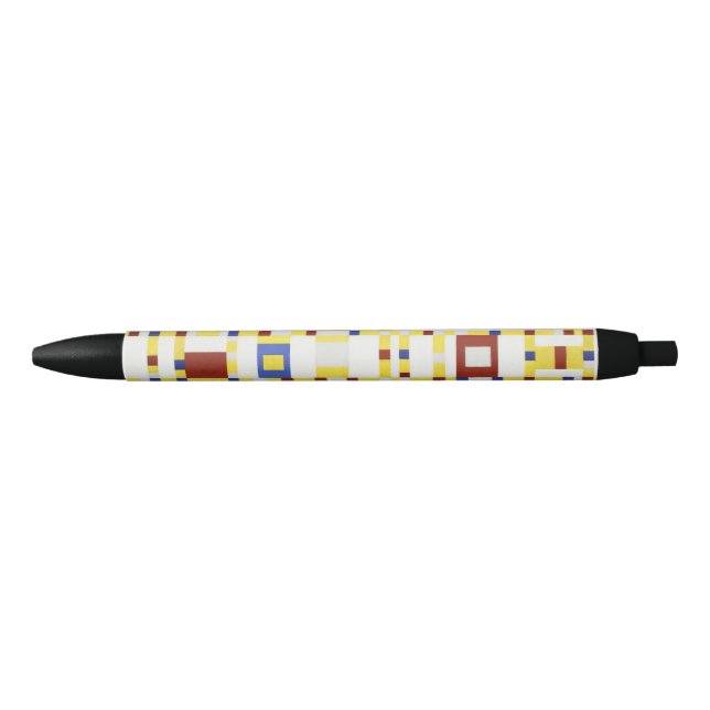 Stylo Noir Piet Mondrian Broadway Boogie Woogie Art Abstrait (Devant)
