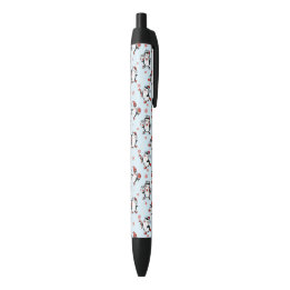 Stylo Noir Pingouin de vacances