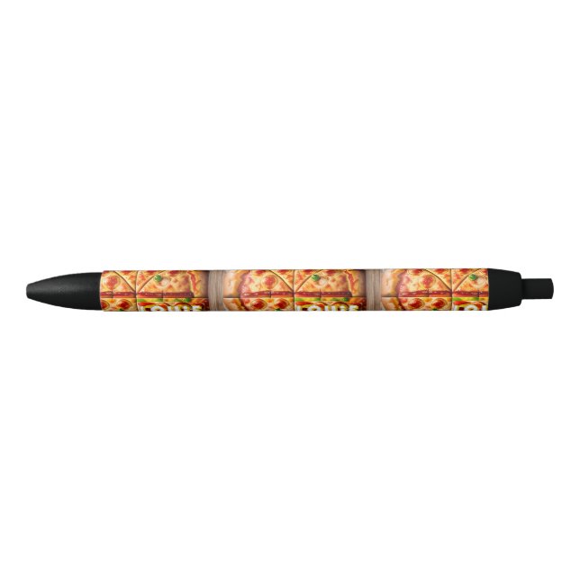 Stylo Noir Pizza Pizzeria Design (Devant)