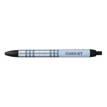Plaid Bleu Highland Nom Personnalisé