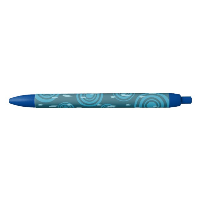 Stylo Noir Pluie bleue (Devant)
