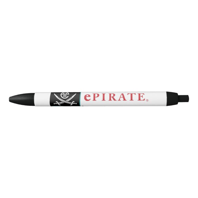 Stylo Noir plume épirate (Devant)