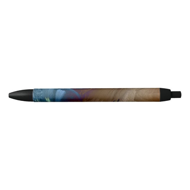 Stylo Noir Plumes d'or (Devant)
