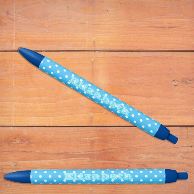 Stylo Noir Point bleu (Créateur téléchargé)