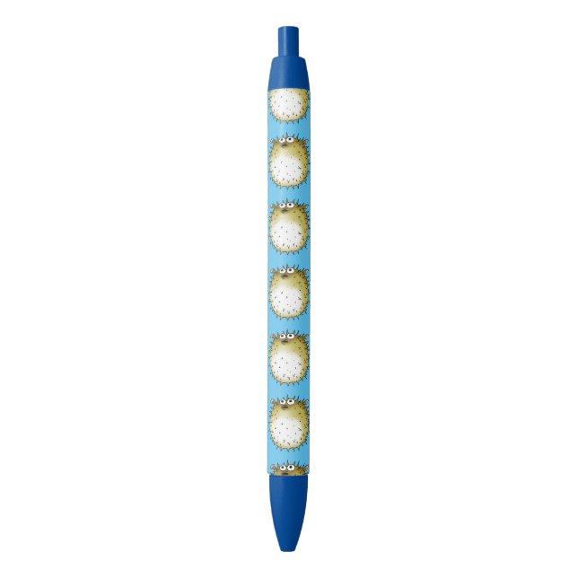 Stylo Noir poissons de décolleur de bande dessinée (devant Vertical)
