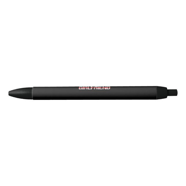 Stylo Noir Pompier Girlfriend Mince Red Line Firewoman (Devant)