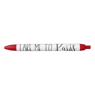 Stylo Noir "Portez-moi à Paris "