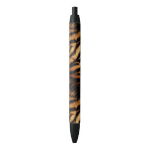 Stylo Noir Poster de animal Orange Black Tiger Stripes