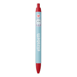 Stylo Noir Poulpe bleu