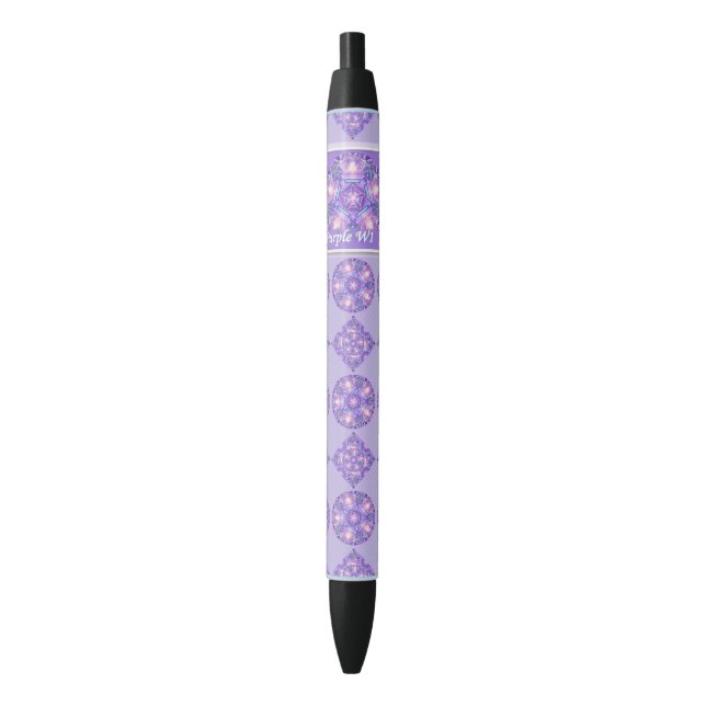 Stylo Noir Pourpre W1 (devant Vertical)