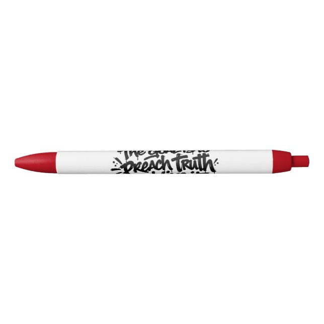 Stylo Noir Prêcher la Vérité (Devant)