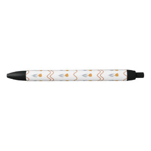 Stylo Noir Preppy Super Stripe Tulip Motif