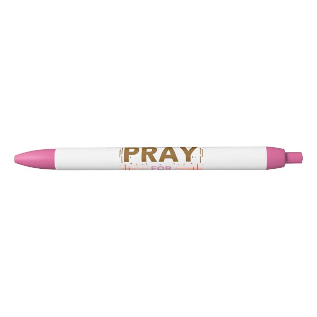 Stylo Noir Priez pour ceux d'entre vous (Devant)