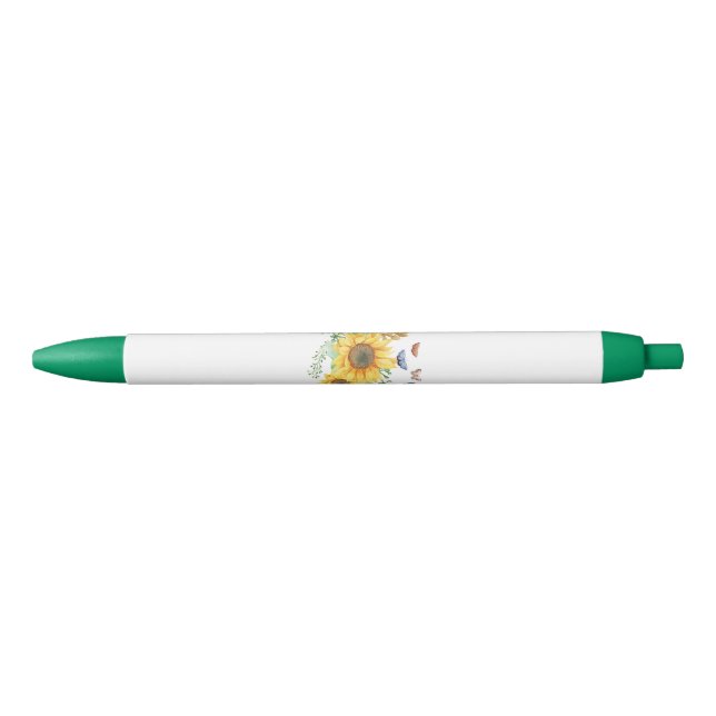 Stylo Noir printemps de tournesol (Devant)