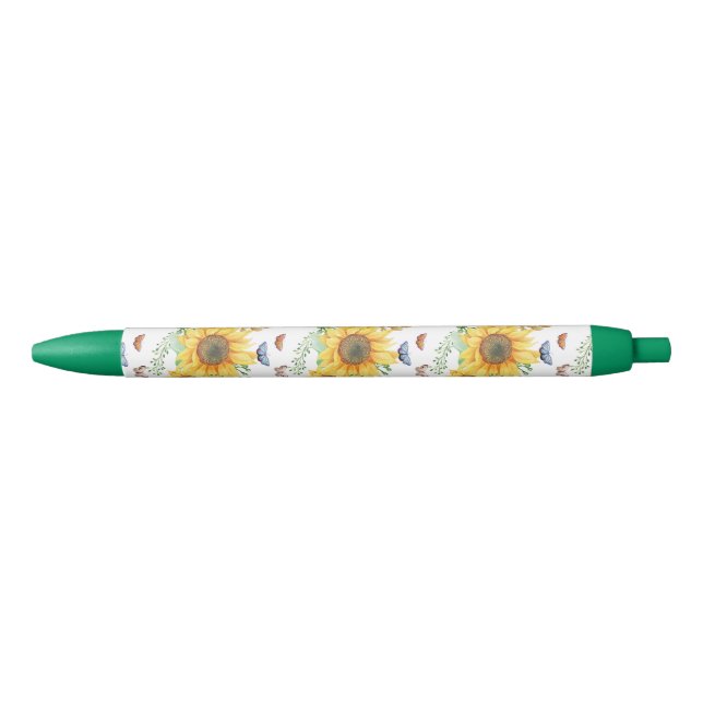 Stylo Noir printemps de tournesol (Devant)