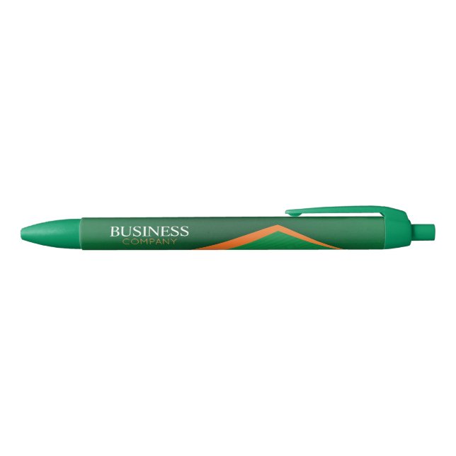 Stylo Noir Professional Green with Orange Stripe Business (Haut)